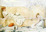 Henry Ryland Two Classical Figures Reclining painting